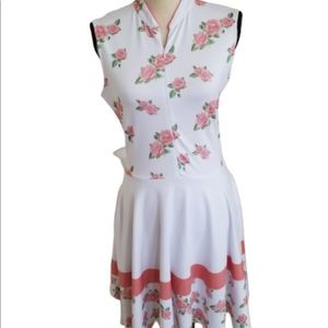 RARE Catherine Wingate Fit & Flare Floral Tennis Golf Dress with Shorts